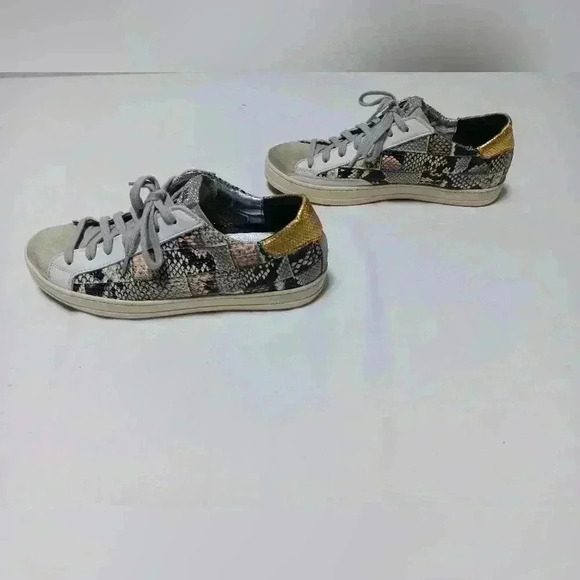 P448 John You can Surf Later  Italian Leather sneakers. Ladies size 7 (37) - Picture 2 of 9